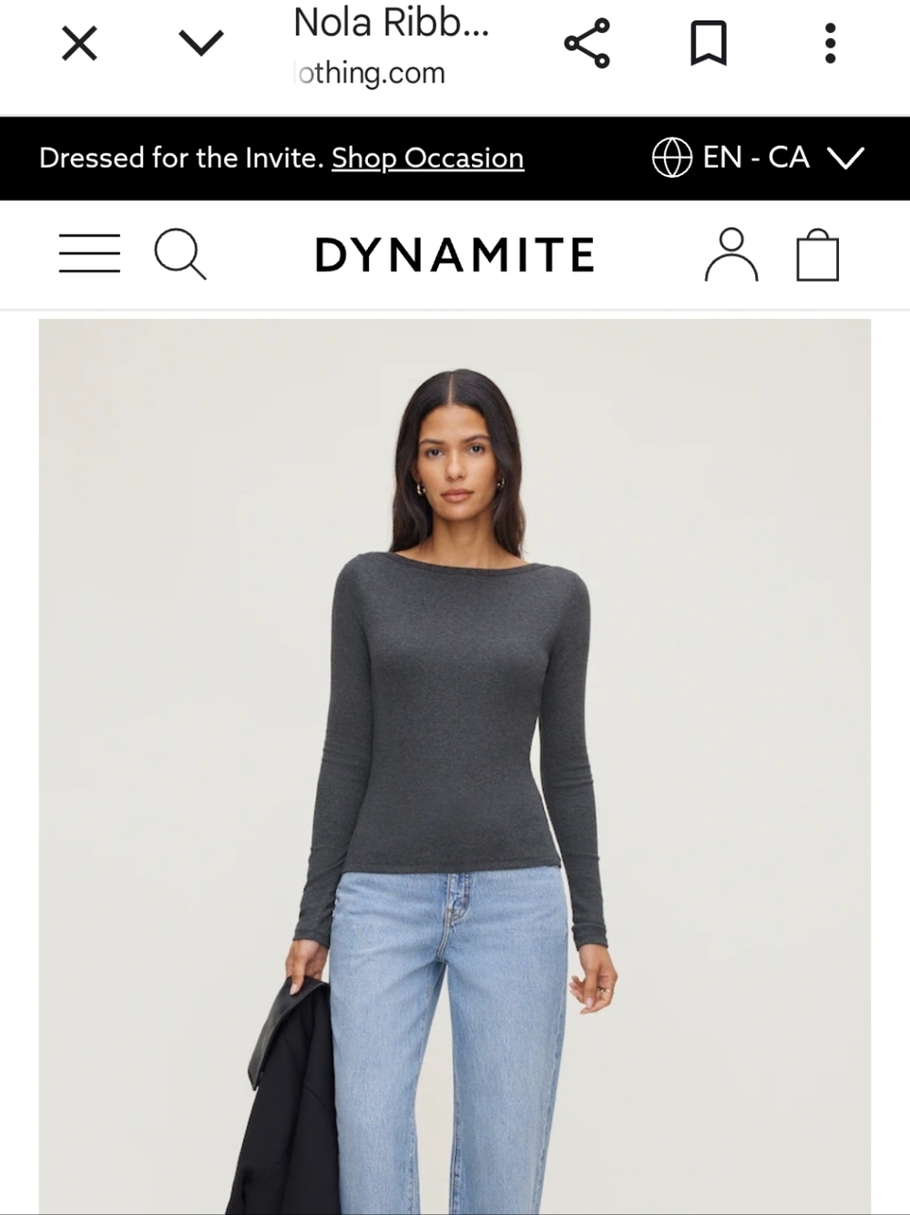 Dynamite Boatneck Long Sleeve Top - Dark Green